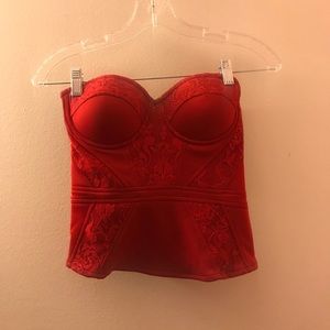 Red comfy Bustier